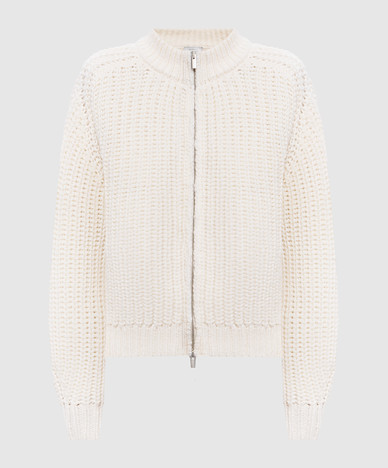 Yellow wool cardigan