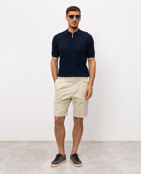 Pini Parma Beige shorts with lapels TRBERBEIGE