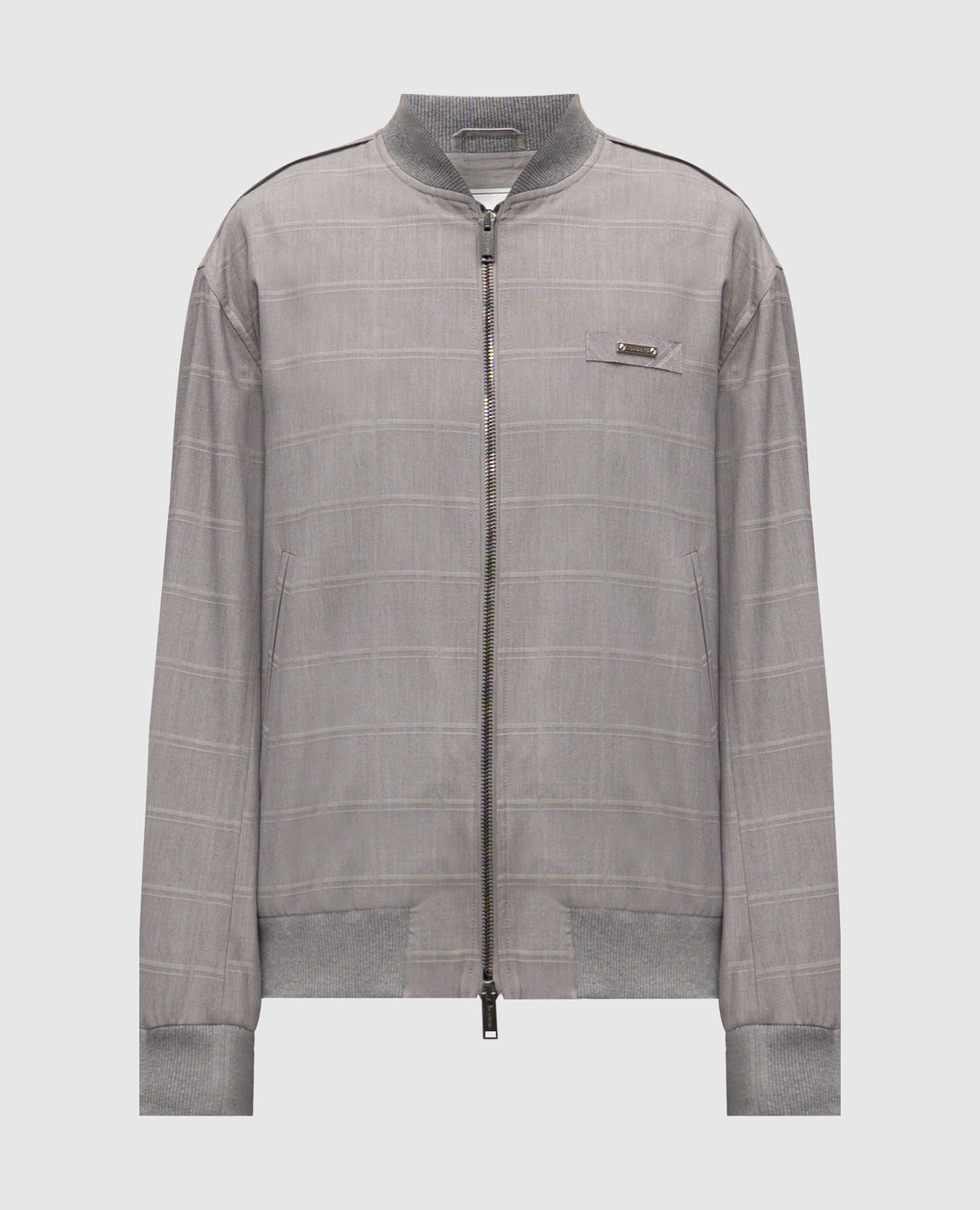 Gray checkered bomber jacket Iceberg