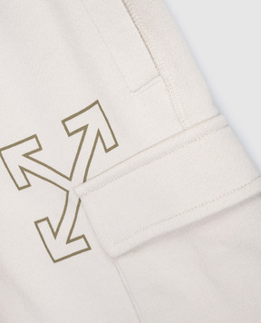 Off-White Children's beige cargo shorts 44BCI005S26F001