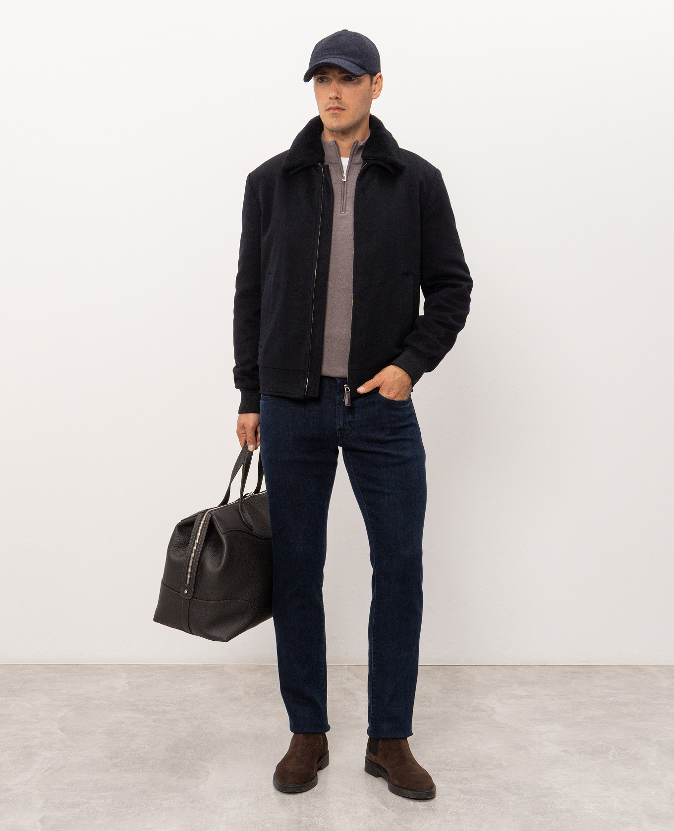 Blue wool jacket Cashmere&Whiskey 2