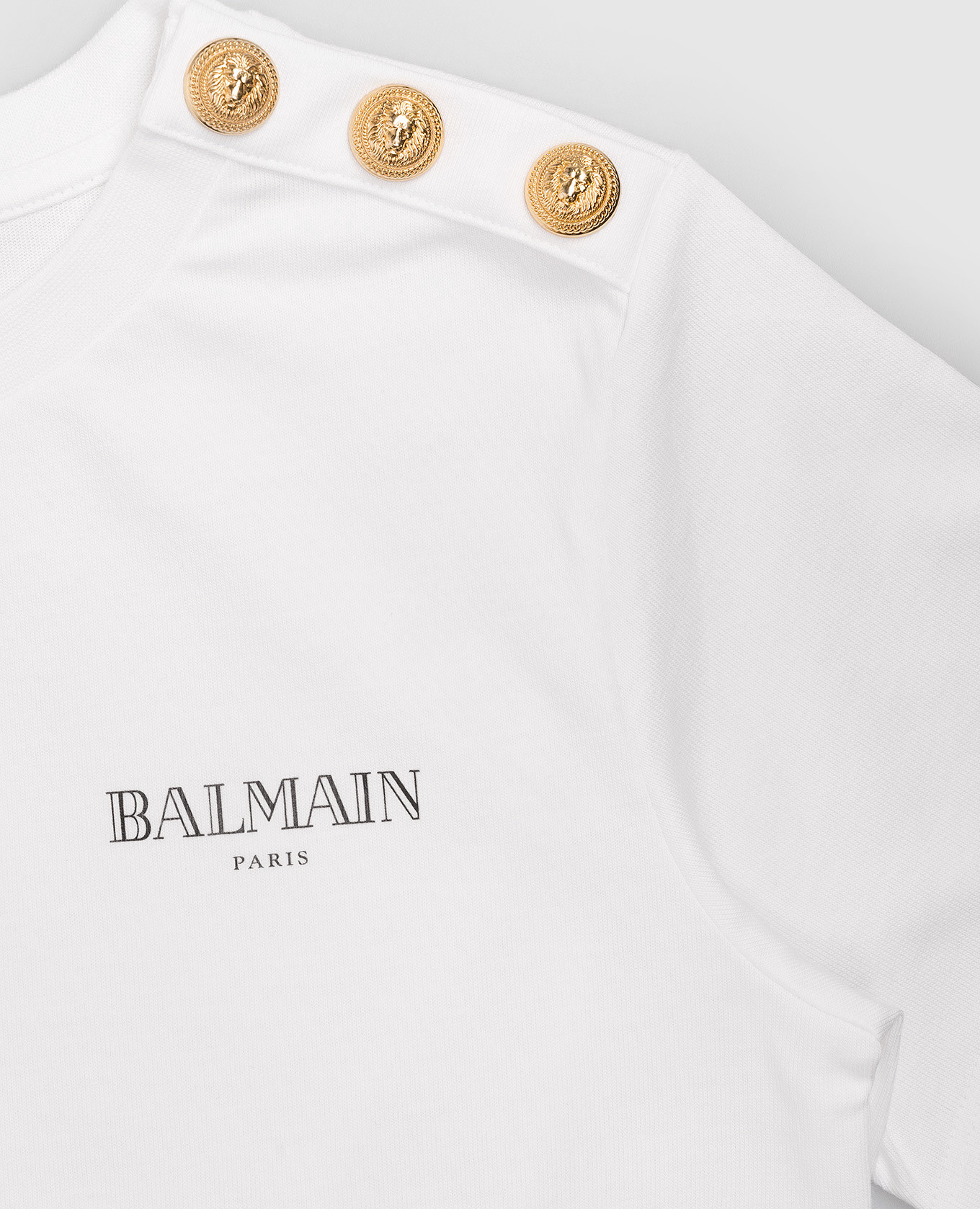

Children's white T-shirt with logo print Balmain