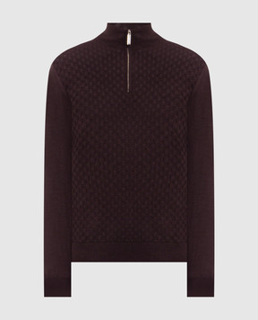 Stefano Ricci Purple wool, silk and cashmere jumper K202026L01F26394