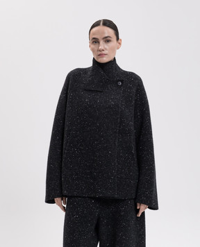 BOBOUTIC Black coat with wool and cashmere 5169