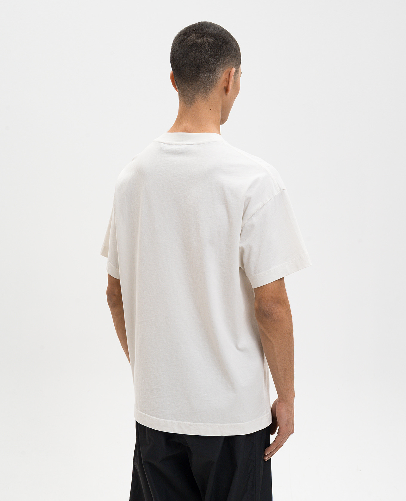 

Ivory T-shirt with contrast logo Palm Angels, Beige