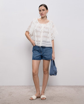 Faithfull Mitla white blouse with broderie embroidery FF4162RBW
