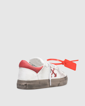 Off-White White leather Vulcanized sneakers with vintage effect OWIA288S26LEA002