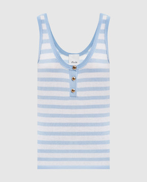 Allude Striped wool and cashmere top 26217082