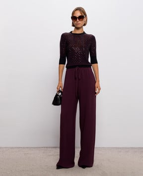 Ermanno Scervino Burgundy straight-leg pants D492P358RILM