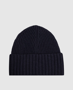 Stone Island Children's blue hat with wool and cashmere L2S16N100003S00M3