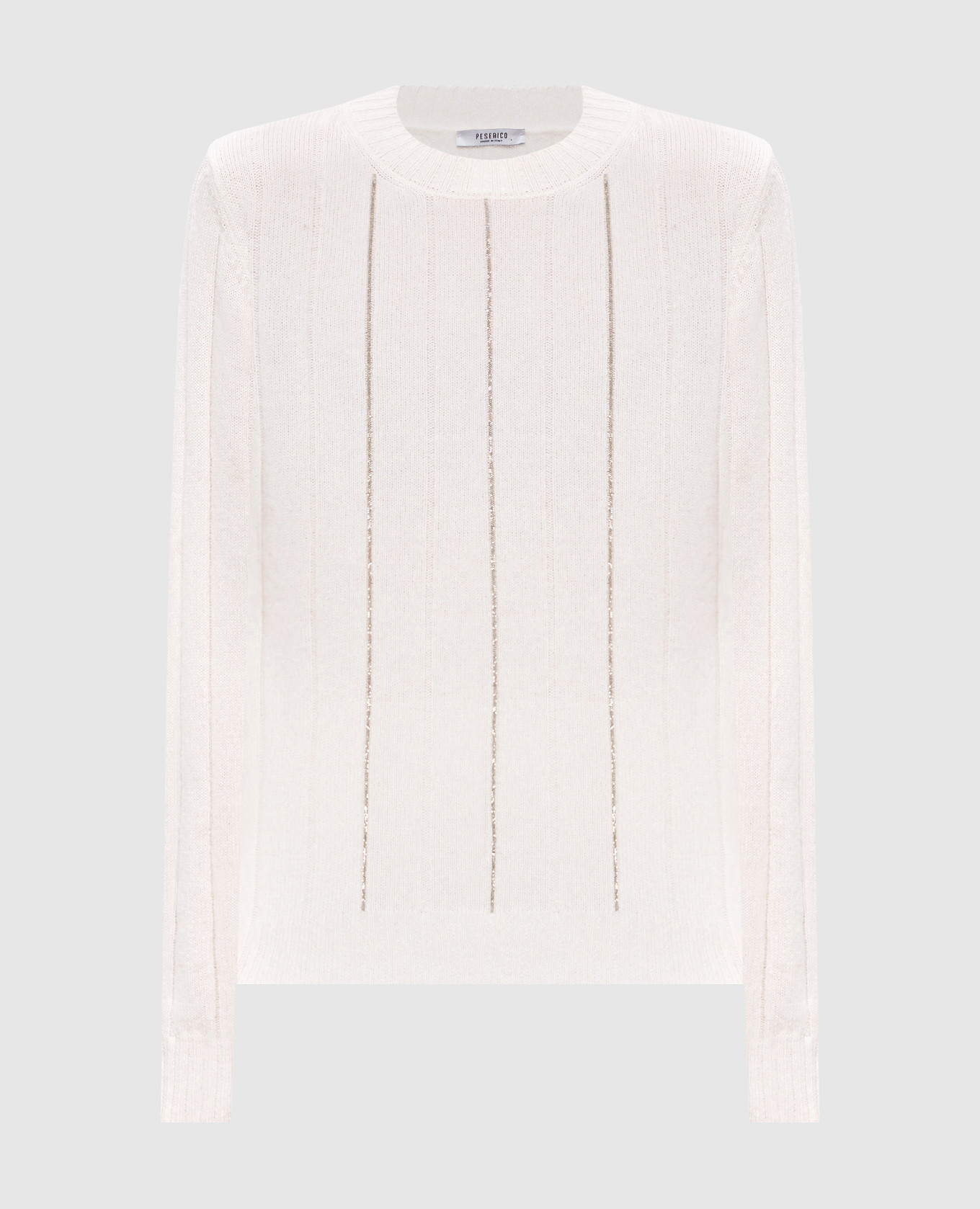 

White sweater made of wool, silk and cashmere Peserico