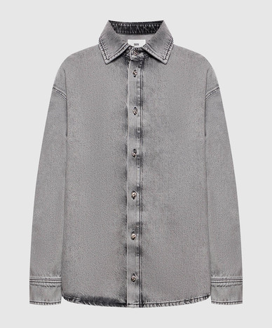 Gray denim shirt