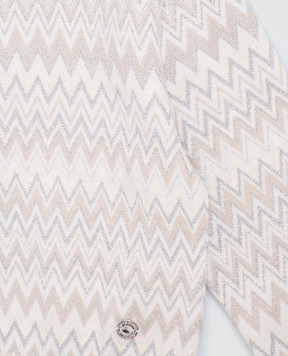 Missoni Children's beige sweater with patterned wool MZ9A50W00281214