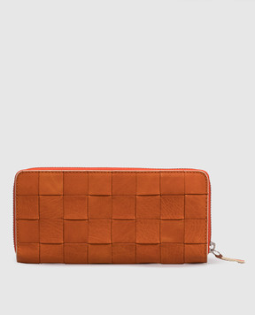 Dragon Orange leather wallet DGS68018