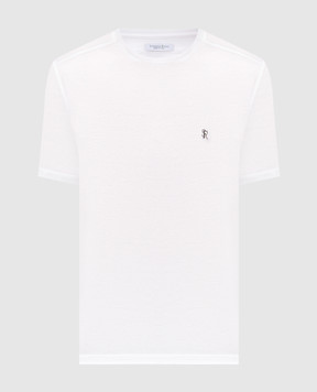 Stefano Ricci White T-shirt with monogram MNH6105140TE0001