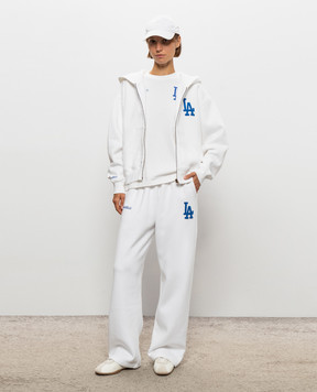 Sporty & Rich LA Serif white sweatpants PA071714669WH01