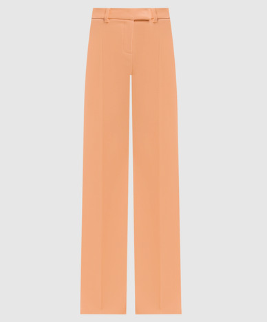 Wollen flared broek