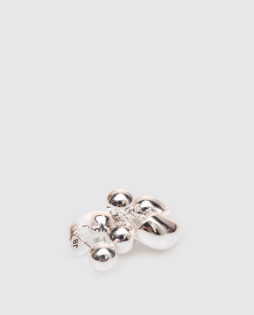 Jenny Bird Tome Hoops Silver Earrings JB3296HPSW