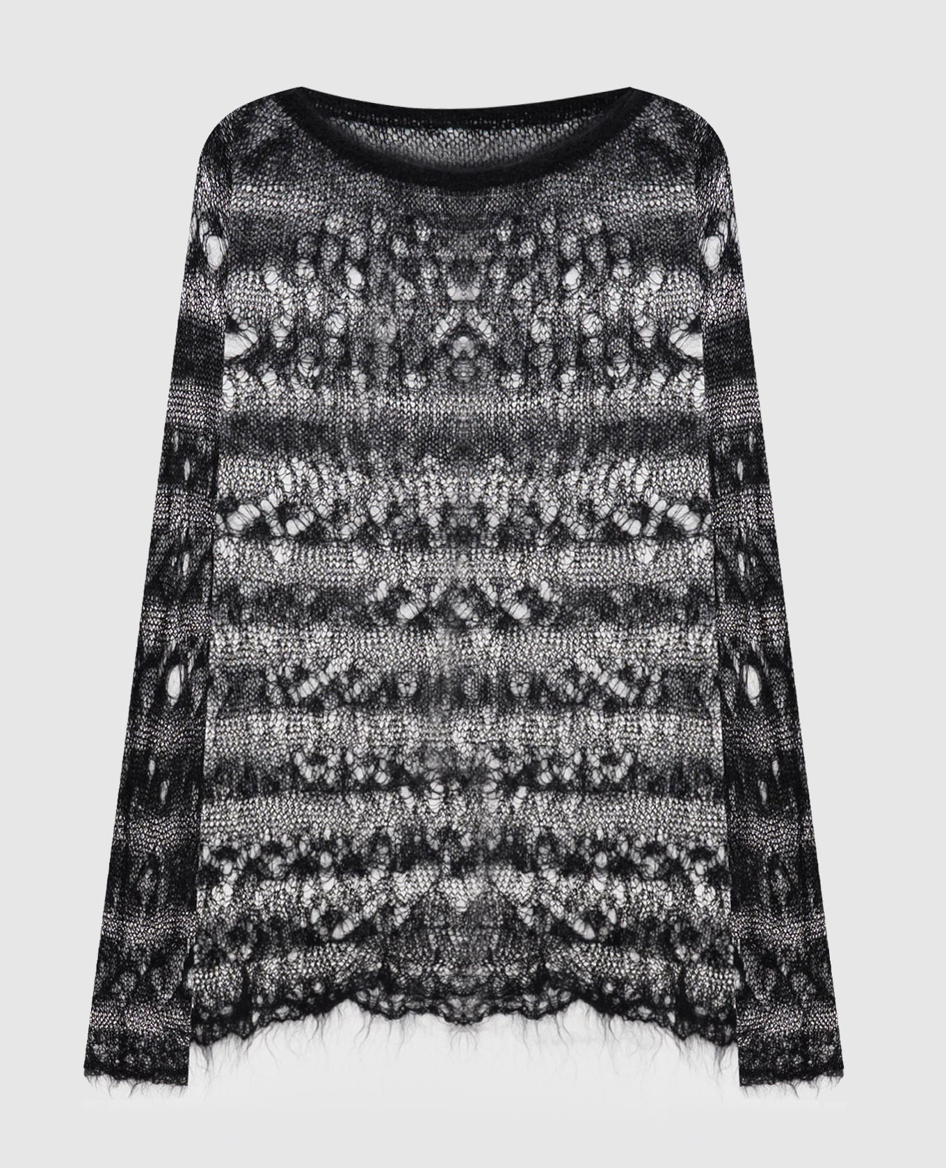 

Black openwork sweater with wool Y`S Yamamoto