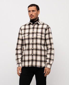 Cashmere&Whiskey Beige checkered shirt 43752091326