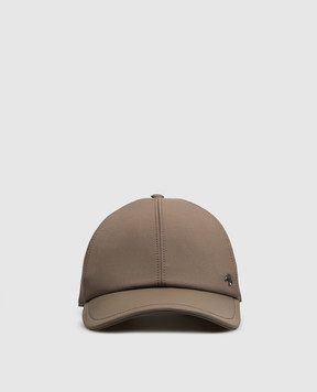 Stefano Ricci Brown cap with leather peak MCV63NV18EPL001H