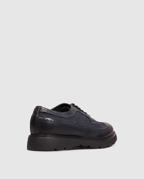 Doucal's Blue combination brogues DU2523GOTNPG861