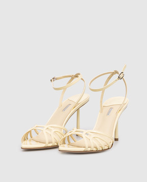 Le Silla Yellow patent leather sandals BELLA 6642A080L3PPGSM