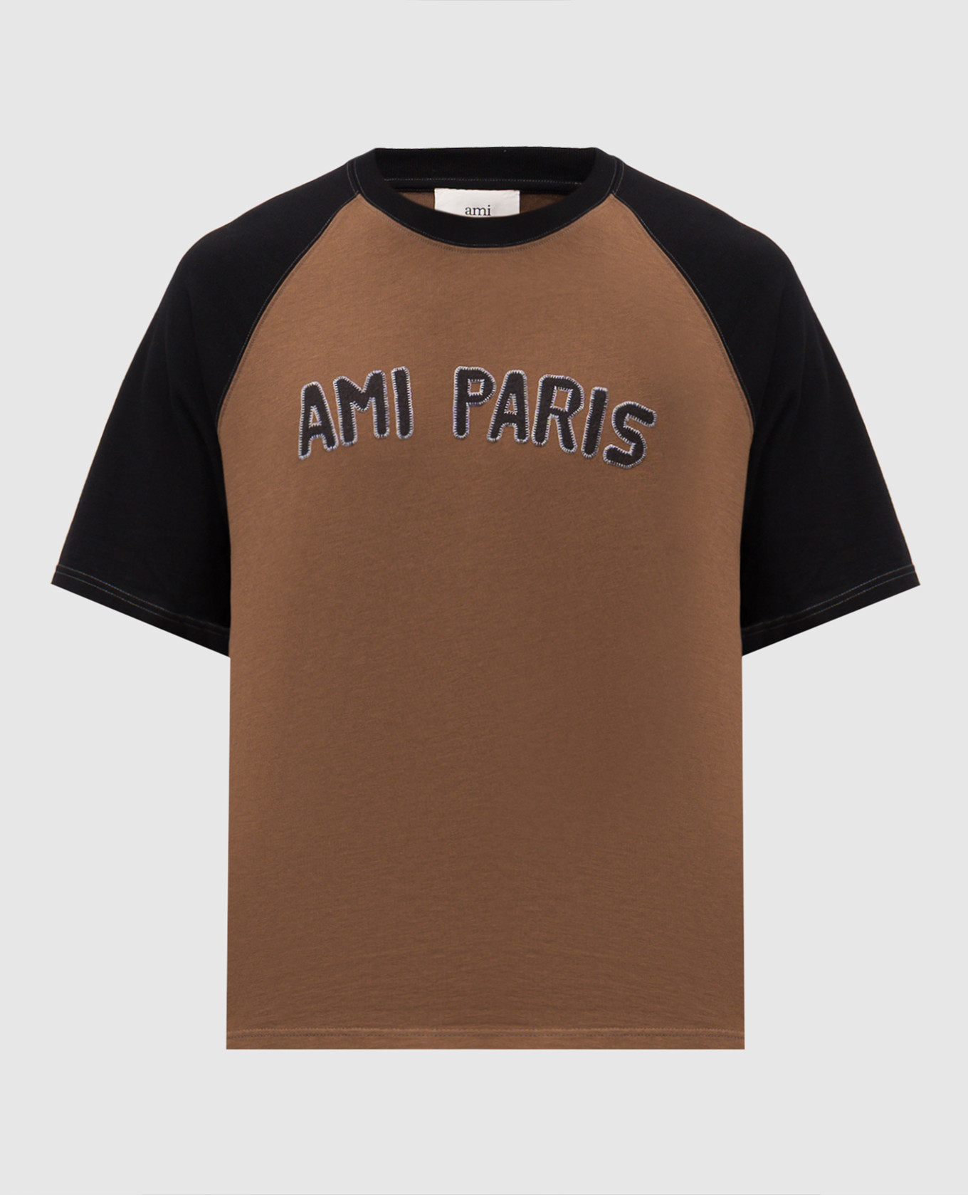 

Brown T-shirt with logo Ami Paris