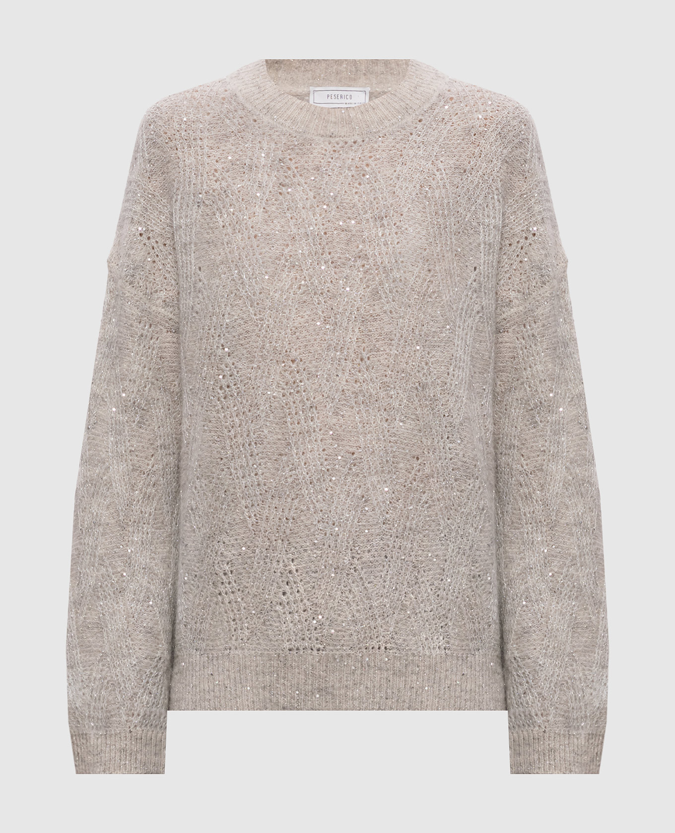 Gray alpaca wool sweater