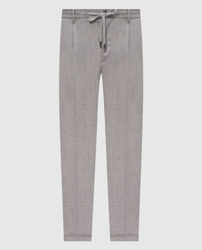 Peserico Gray wool pants R54274W02710