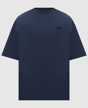 Juun.j Blue T-shirt with embroidered logo JC6242P01R