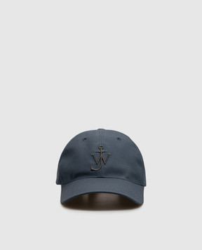 JW Anderson Blue cap with embroidered emblem AC0417FA0485m