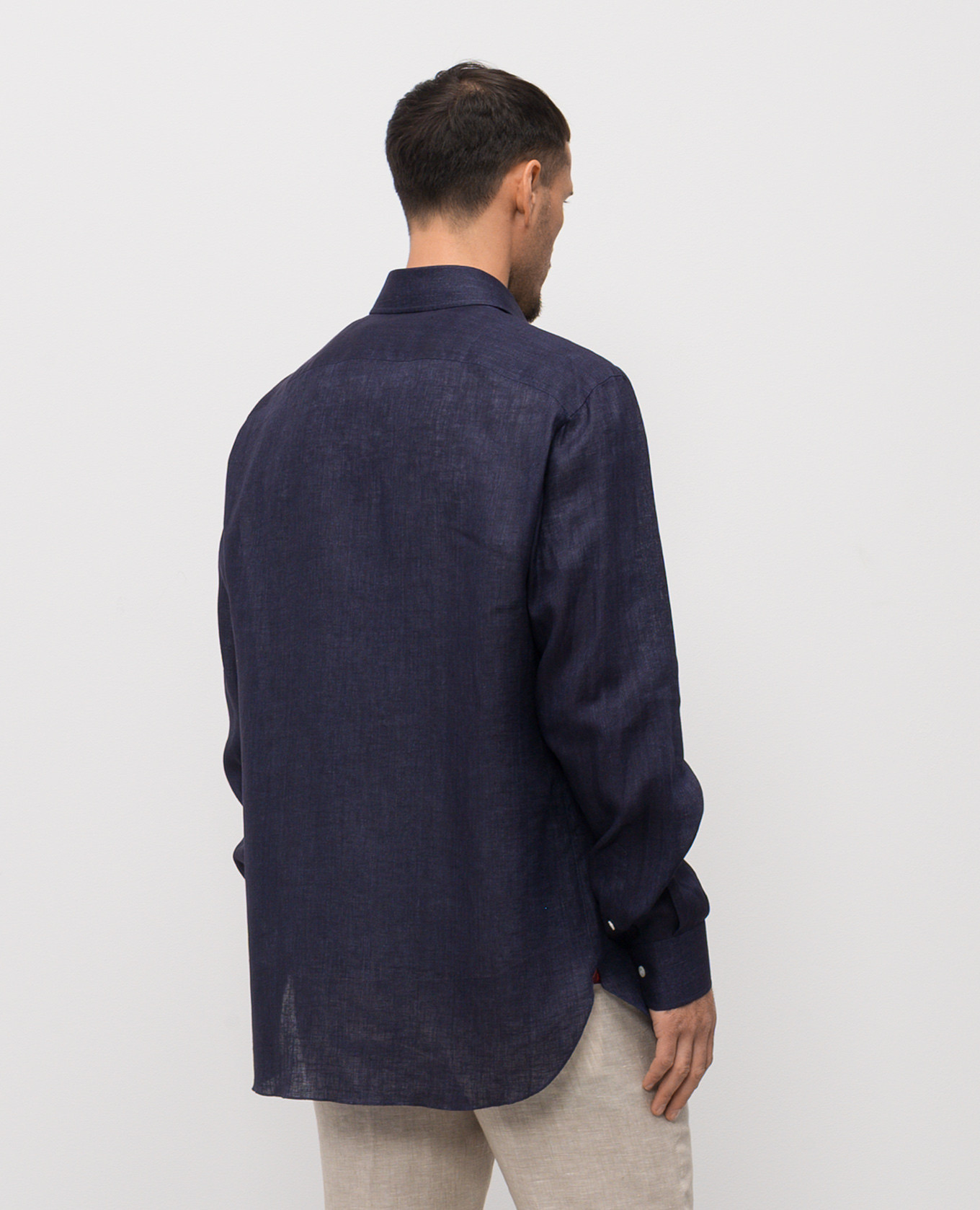 

Blue linen shirt ISAIA