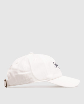 Sporty & Rich Vendome LA children's cap in ivory with logo embroidery AC10176269WH37