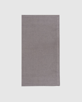 TESSITURA TOSCANA TELERIE Gray linen serving napkin TIZIANO NT120001090037