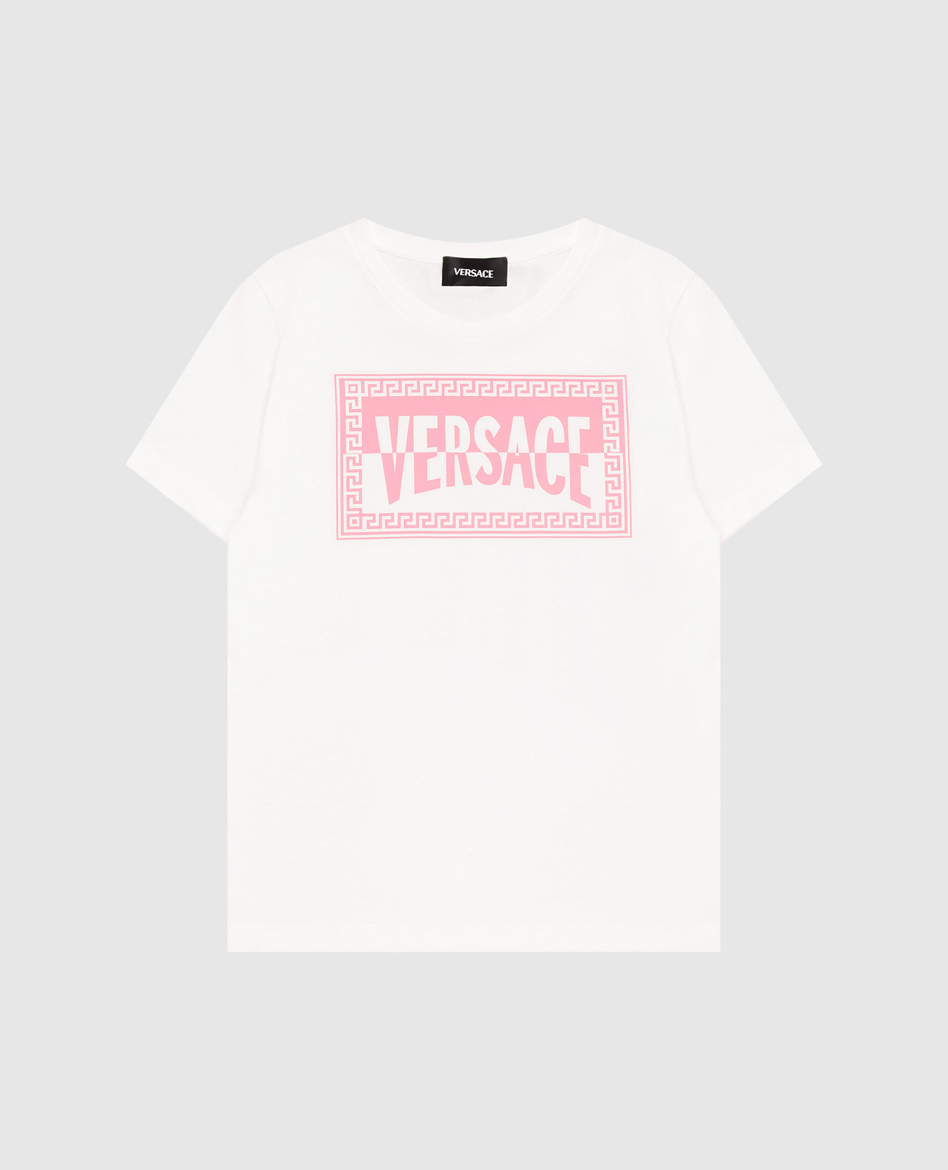 

Children's white T-shirt with logo Versace