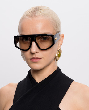 Bottega Veneta Black Shield Sunglasses A002JNV2Q30