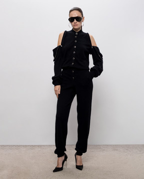 Jacob Lee Black cashmere jumpsuit WCJ0013AW26B