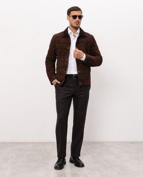 Stefano Ricci Brown suede jacket MDJ53001105911