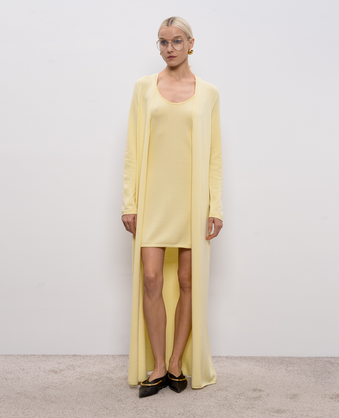 

Yellow elongated cardigan Tom Ford