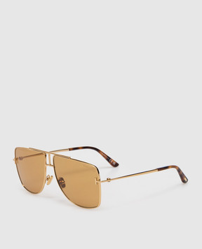 Tom Ford Eliott gold sunglasses FT1307