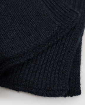 Bertolo Cashmere Blue cashmere scarf 000121000005