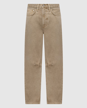 CITIZENS OF HUMANITY Beige Miro jeans with logo patch 2149B1248