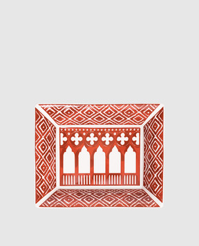 Geminiano Cozzi 1765 Porcelain rectangular deep plate Venezia in a gift box AEBMC80209073