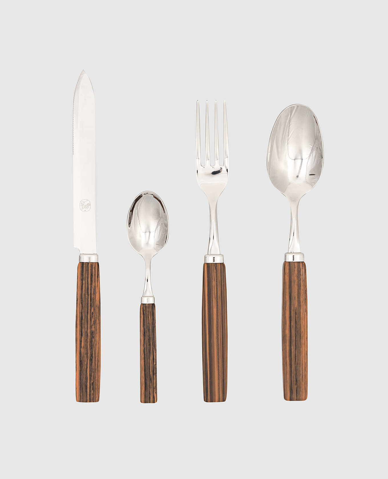 

Dakar Acacian 24-piece cutlery set Broggi 1818, Silver