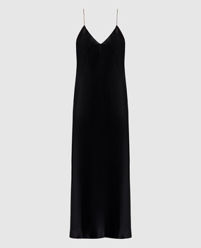 Khaite Taja black midi dress 55994120