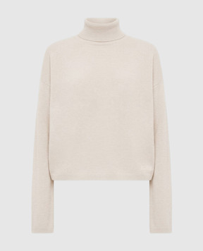 Woolrich Beige wool sweater with logo embroidery CFWWKN2042FRUF0574