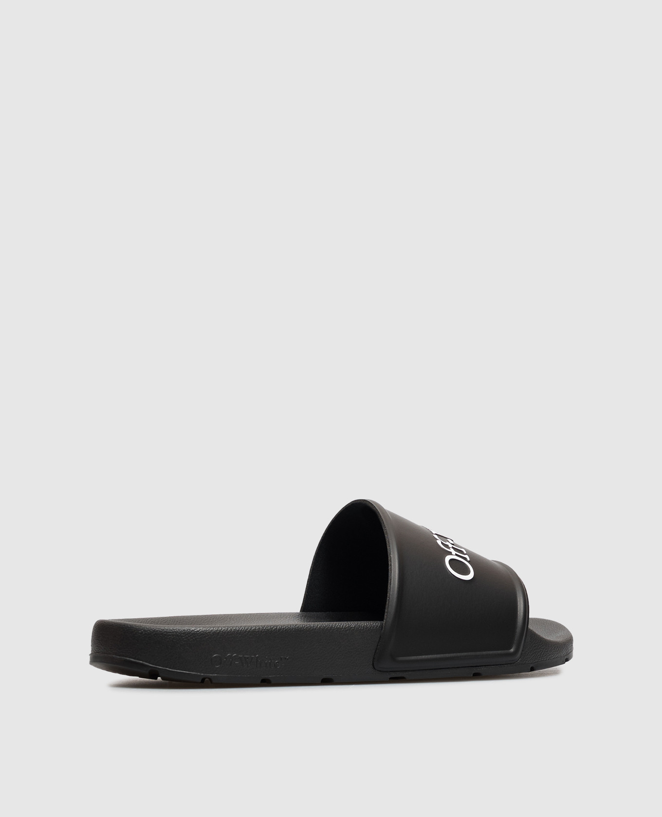 Black sliders with contrasting logo Off-White 3