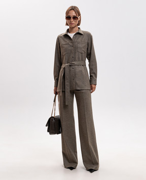Marco Pescarolo Green shirt with wool ERAD5480