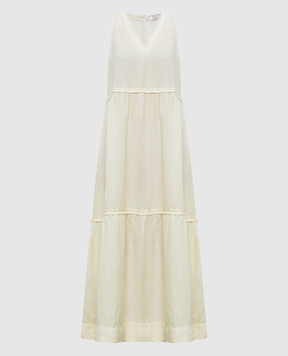 Peserico Yellow linen dress M02407T001617